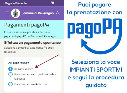 Paga il campo con PagoPA