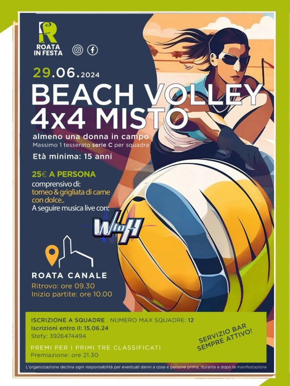 Roata in Festa - Torneo di beach volley 4x4 misto