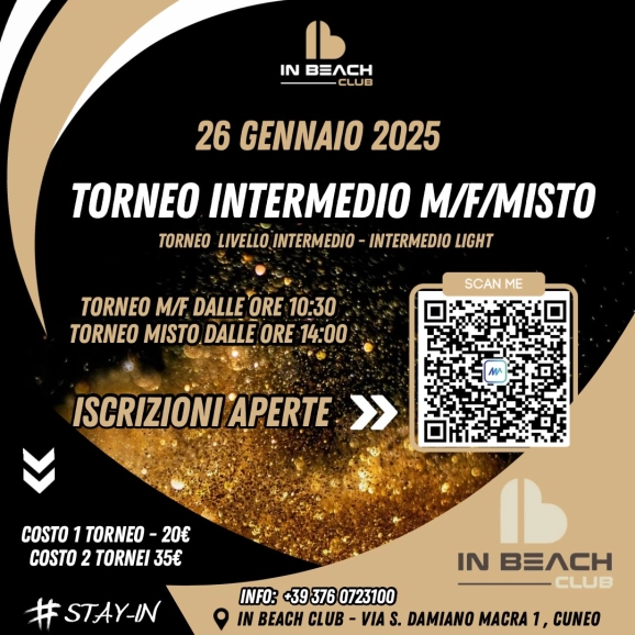 TORNEO INTERMEDIO - INTERMEDIO LIGHT M/F/ MISTO