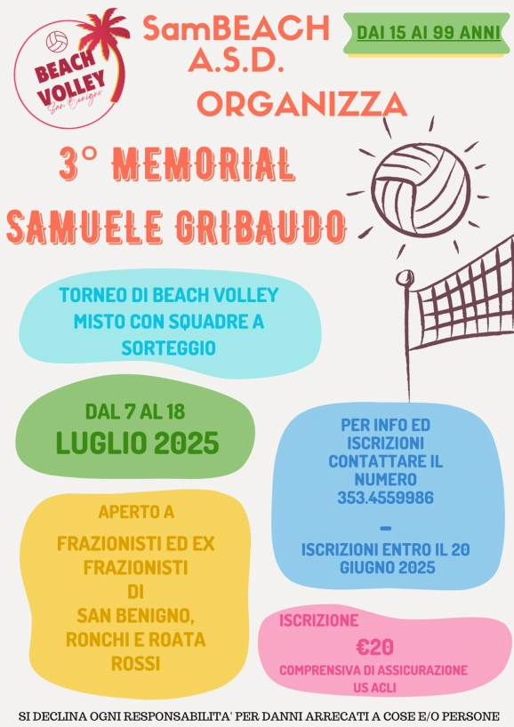3° Memorial Samuele Gribaudo